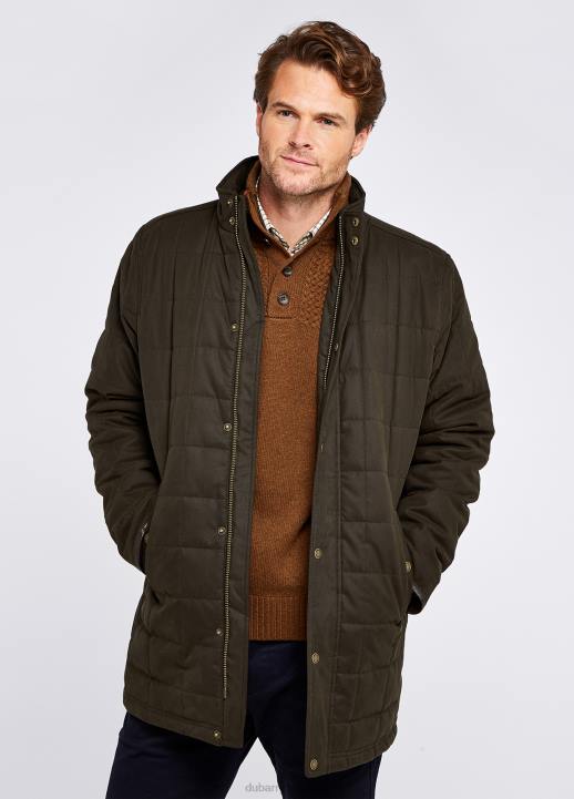 628F1000 vêtements vert-de-gris Dubarry Hommes veste matelassée Cashel