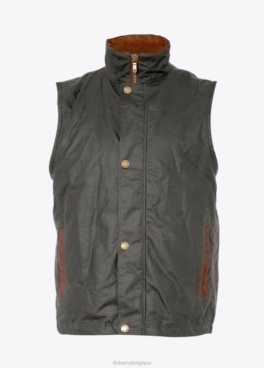 628F1001 vêtements olive Dubarry Hommes gilet wax éphémère