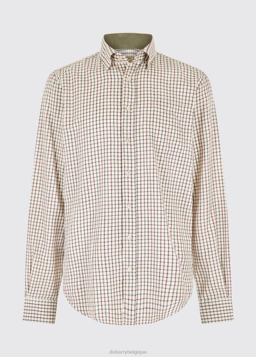 628F1015 vêtements caillou sombre Dubarry Hommes chemise à carreaux connell tattersall