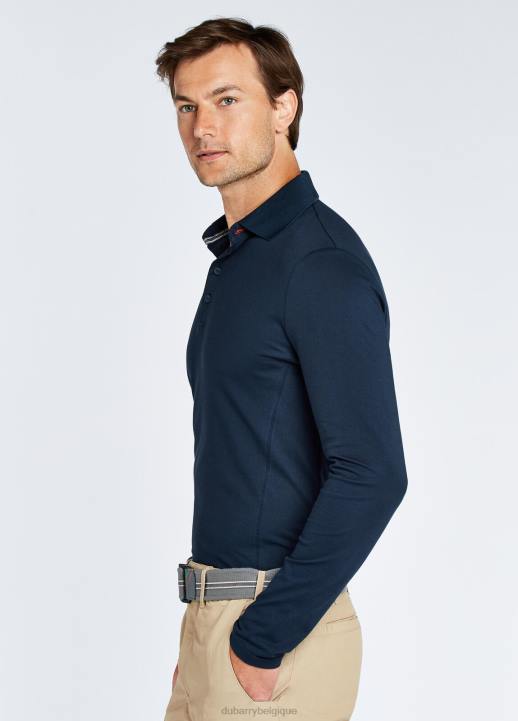 628F1028 vêtements marine Dubarry Hommes polo à manches longues Freshford
