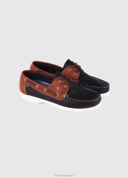 bleu marine/marron
