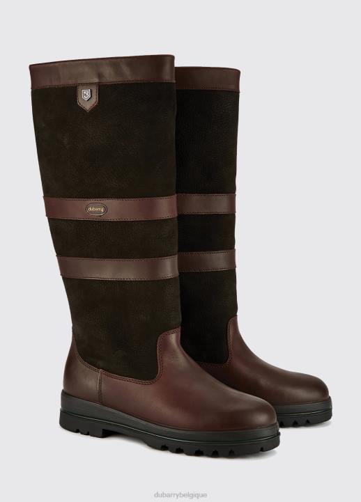 628F105 chaussure noir marron Dubarry femmes botte de campagne Kilternan