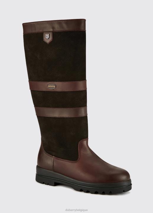 628F105 chaussure noir marron Dubarry femmes botte de campagne Kilternan