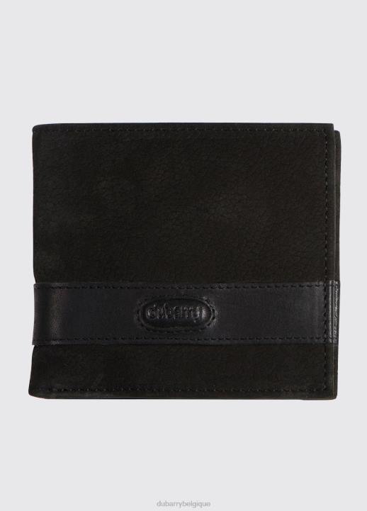 628F1055 accessoires noir Dubarry Hommes portefeuille en cuir greffon
