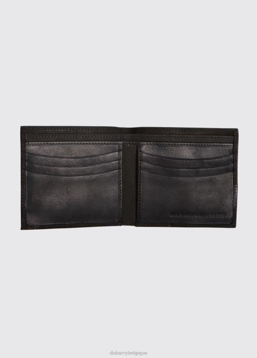 628F1055 accessoires noir Dubarry Hommes portefeuille en cuir greffon