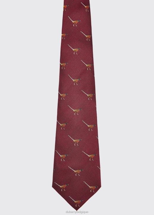 628F1057 accessoires merlot Dubarry Hommes cravate en soie folle