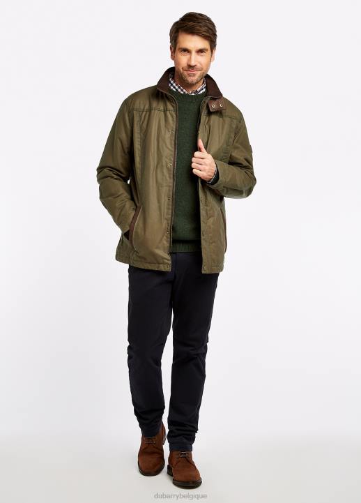 628F1082 vêtements vert sombre Dubarry Hommes veste cirée carrickfergus
