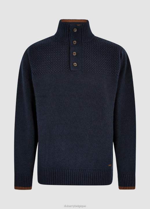 628F1085 vêtements marine Dubarry Hommes pull tricoté en bois rond