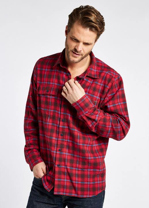 628F1091 vêtements cardinal Dubarry Hommes chemise en flanelle à carreaux shelbourne