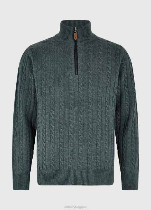 628F1100 vêtements caillou sombre Dubarry Hommes pull col zippé cronin