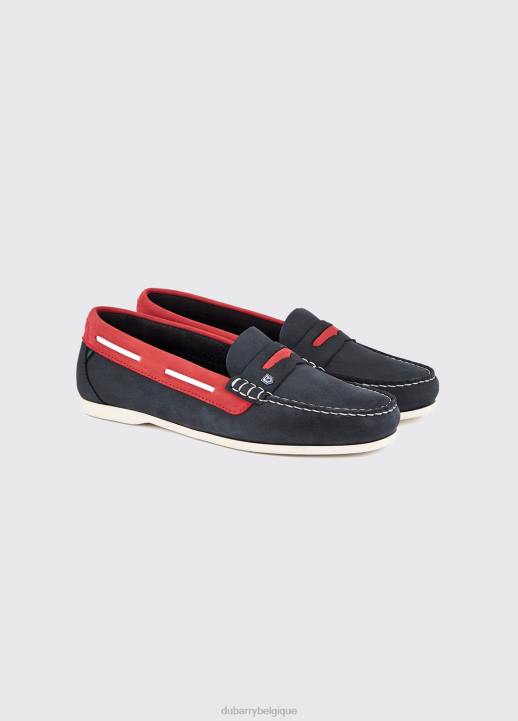 628F112 chaussure jean/rouge Dubarry femmes chaussure de pont Belize