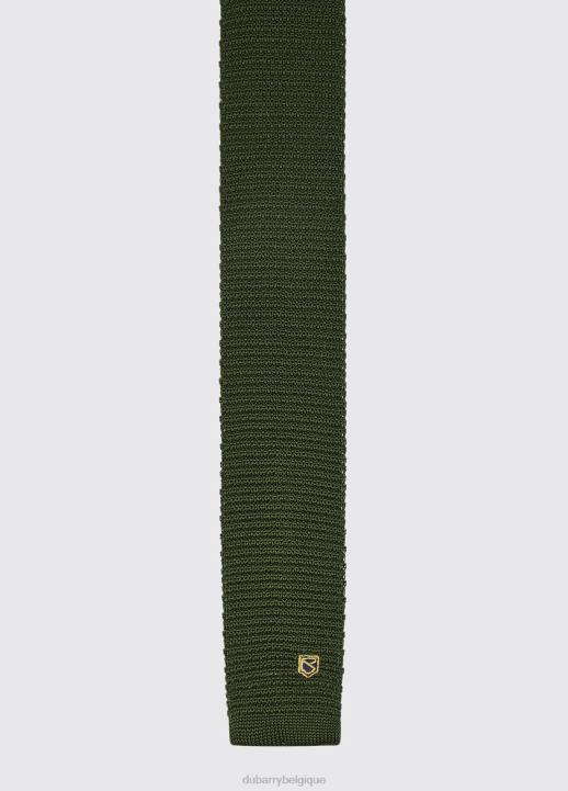 628F1124 accessoires olive Dubarry Hommes cravate en soie tricotée knockroe