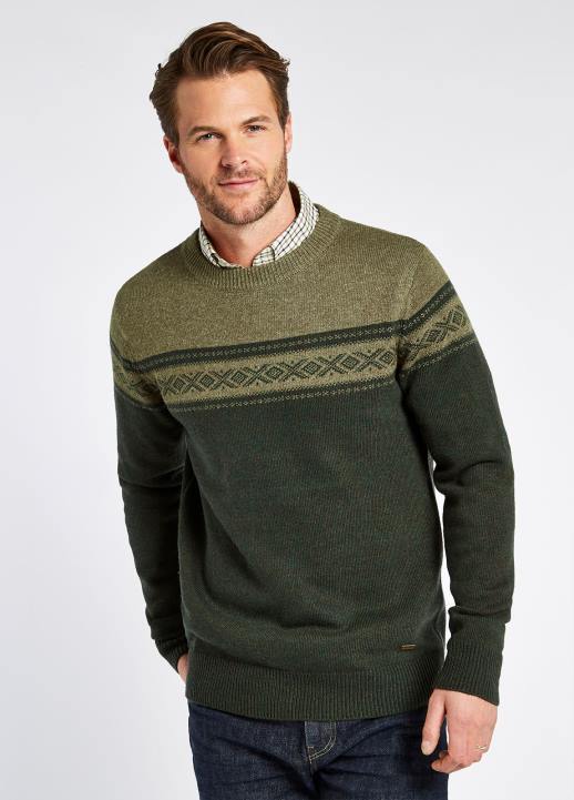 628F1127 vêtements olive Dubarry Hommes pull longley à col rond