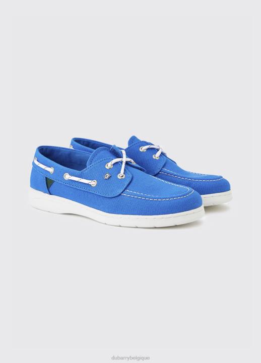 628F114 chaussure brume bleue Dubarry femmes chaussure pont en toile biarritz