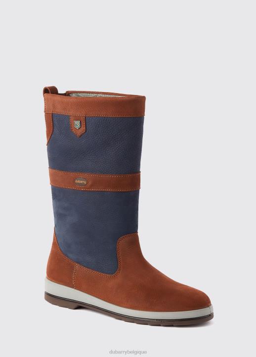628F115 chaussure bleu marine/marron Dubarry femmes botte de voile ultima