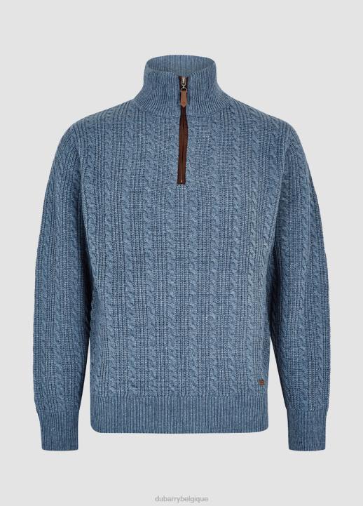 628F1153 vêtements bleu ardoise Dubarry Hommes pull tricoté portnahinch