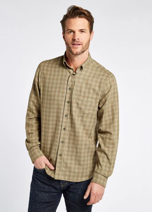 628F1161 vêtements vert sombre Dubarry Hommes chemise à carreaux hollymount
