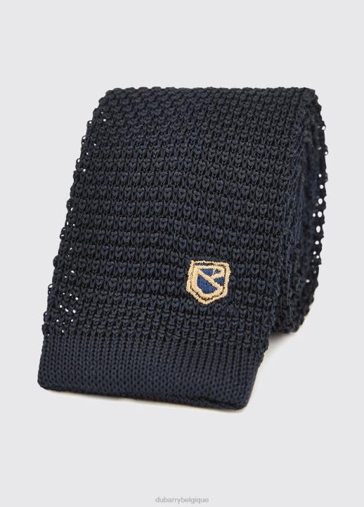 628F1166 accessoires marine Dubarry Hommes cravate en soie tricotée knockroe
