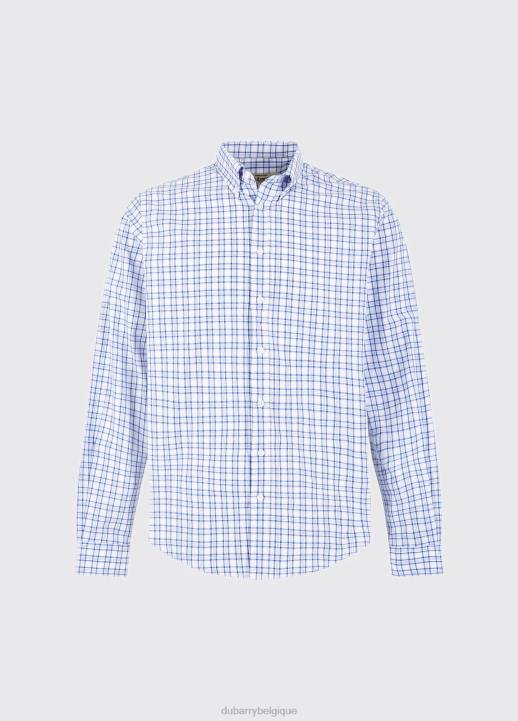 628F1204 vêtements bleu multicolore Dubarry Hommes chemise de fougères