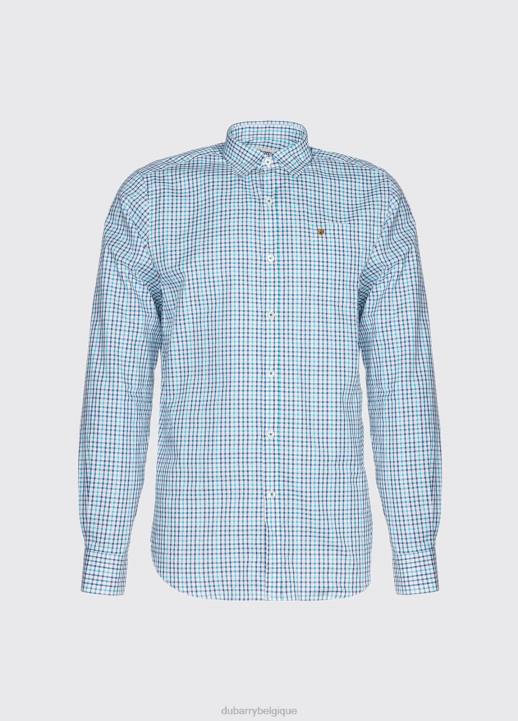 628F1208 vêtements bleu sarcelle multicolore Dubarry Hommes chemise ballincollig