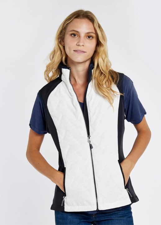 628F134 vêtements blanc multicolore Dubarry femmes gilet performant redbarn