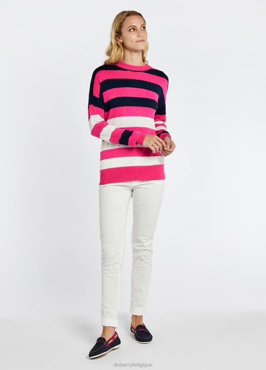 628F146 vêtements cerise Dubarry femmes pull à col rond aranmore