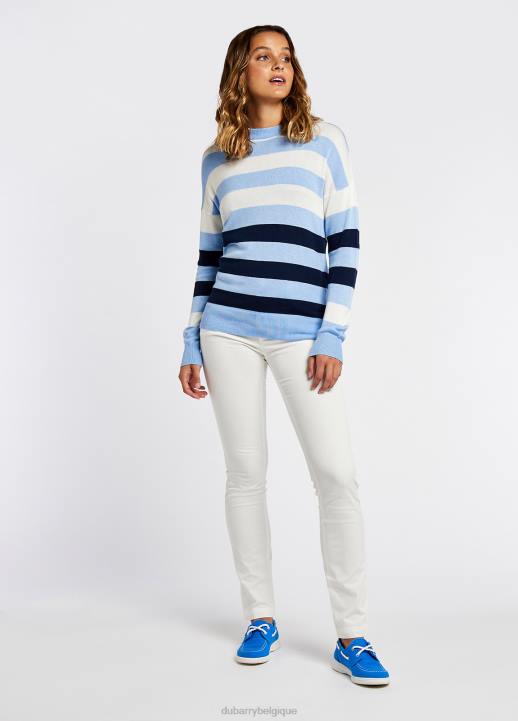 628F147 vêtements ciel clair Dubarry femmes pull à col rond aranmore