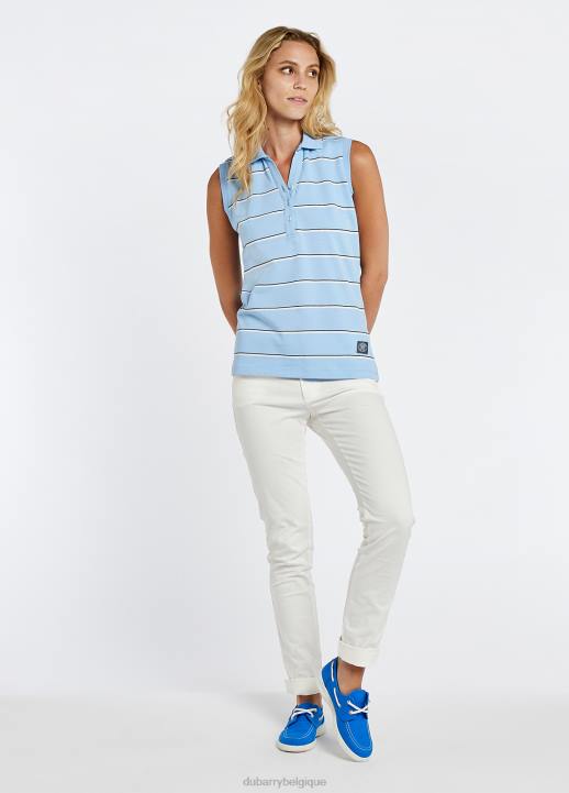628F148 vêtements ciel clair Dubarry femmes polo rayé Gracehill