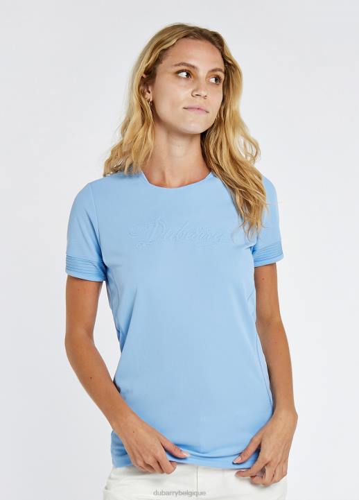 628F156 vêtements ciel clair Dubarry femmes t-shirt actif à bordure