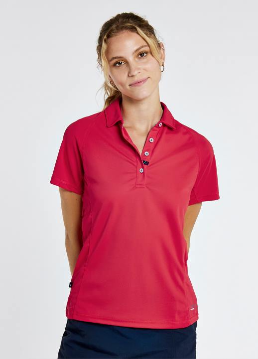 628F162 vêtements rouge Dubarry femmes polo technique riviera