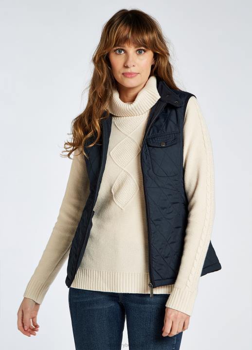 628F186 vêtements marine Dubarry femmes gilet matelassé rathdown
