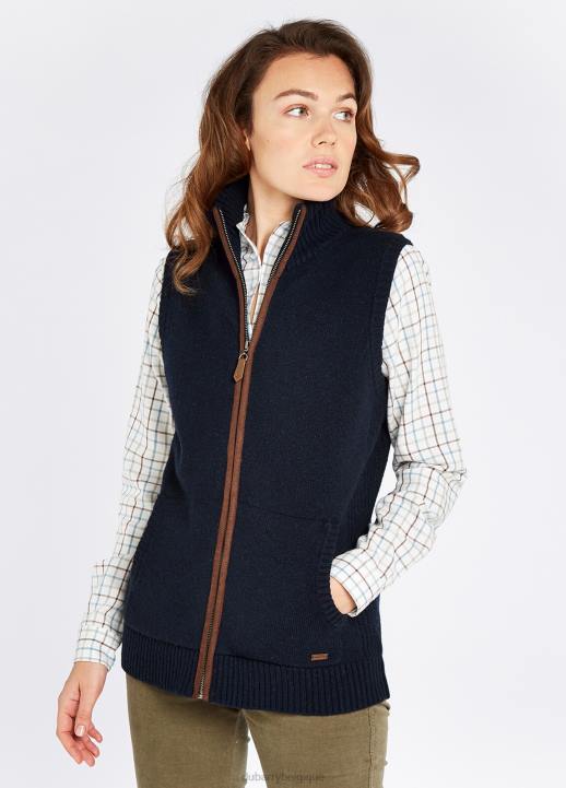 628F194 vêtements marine Dubarry femmes bodywarmer en tricot Sheedy