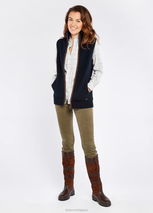 628F194 vêtements marine Dubarry femmes bodywarmer en tricot Sheedy