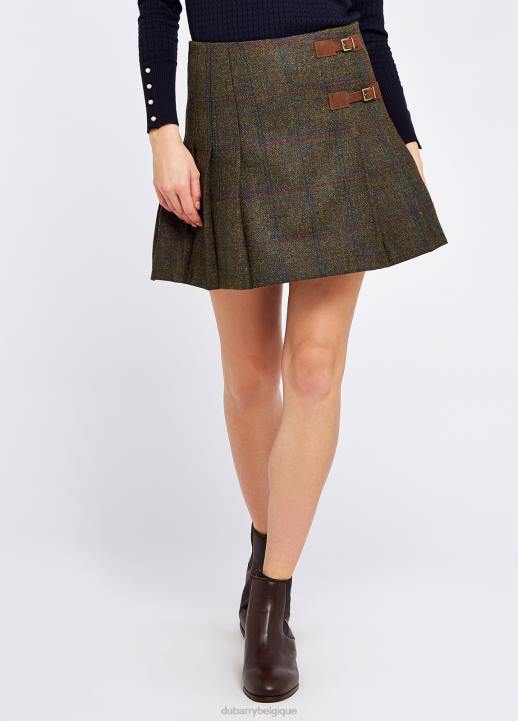 628F203 vêtements ciguë Dubarry femmes jupe en tweed à fleurs
