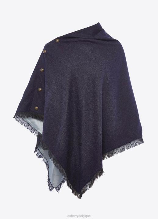 628F207 vêtements marine Dubarry femmes poncho en tweed noisette
