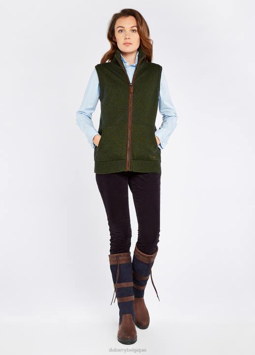 628F208 vêtements olive Dubarry femmes bodywarmer en tricot Sheedy