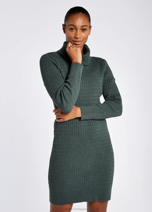 628F213 vêtements vert-de-gris Dubarry femmes robe ajustée raheen