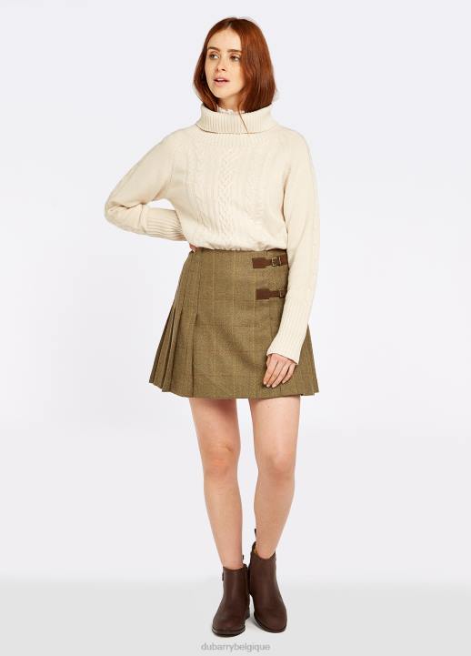628F216 vêtements orme Dubarry femmes jupe en tweed à fleurs