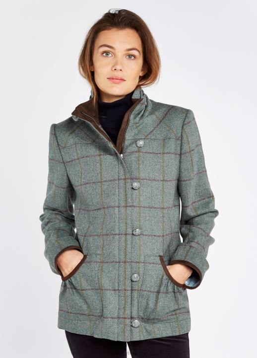 628F218 vêtements oseille Dubarry femmes veste en tweed fougère