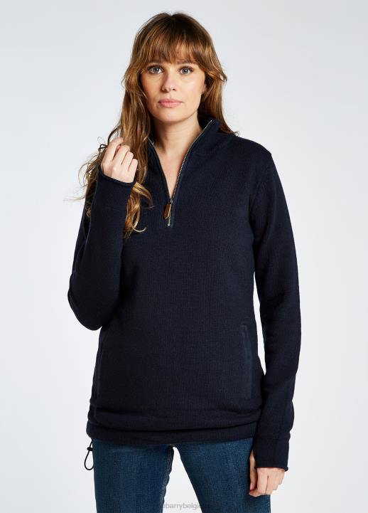 628F221 vêtements marine Dubarry femmes pull morrisey à col zippé