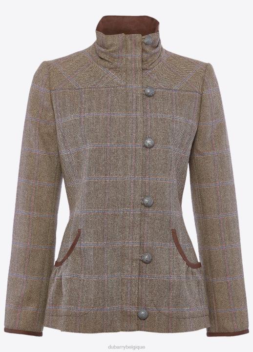 628F231 vêtements rose des bois Dubarry femmes veste en tweed fougère