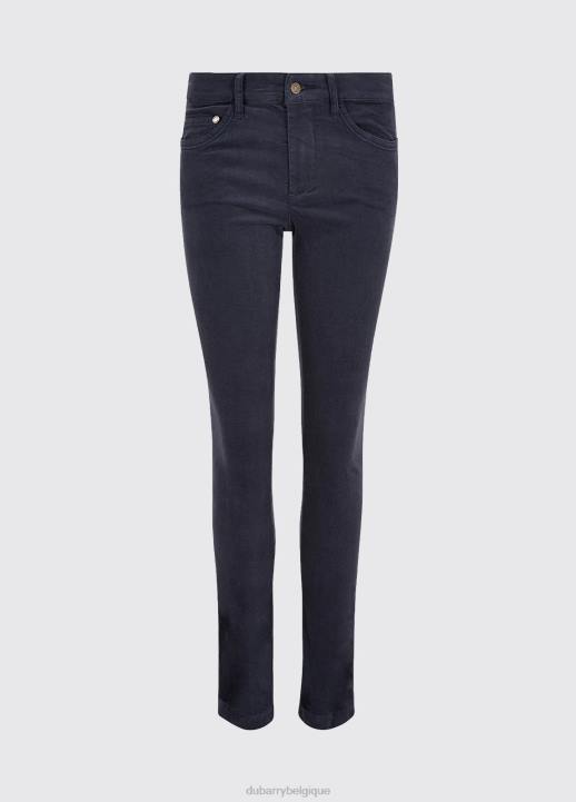 628F234 vêtements indigo Dubarry femmes jean pincord chèvrefeuille