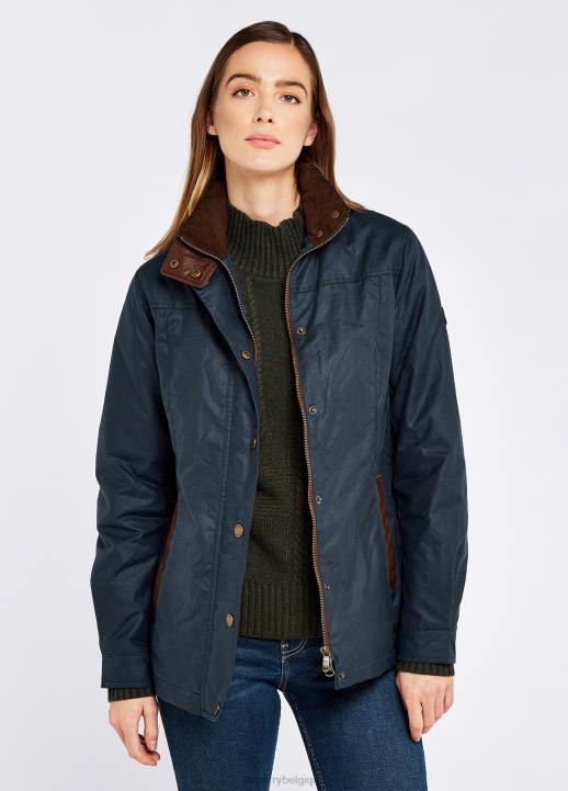 628F252 vêtements océan bleu Dubarry femmes veste de cire de Mountrath