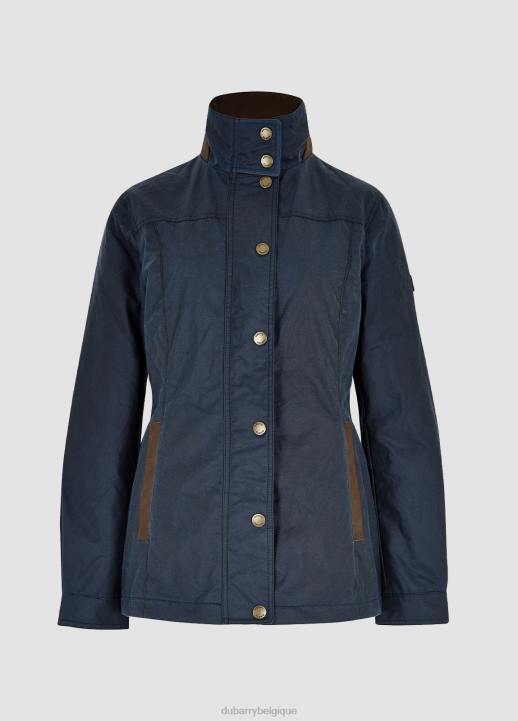 628F252 vêtements océan bleu Dubarry femmes veste de cire de Mountrath