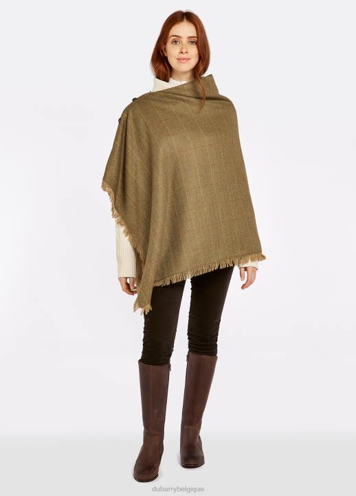 628F253 vêtements orme Dubarry femmes poncho en tweed noisette