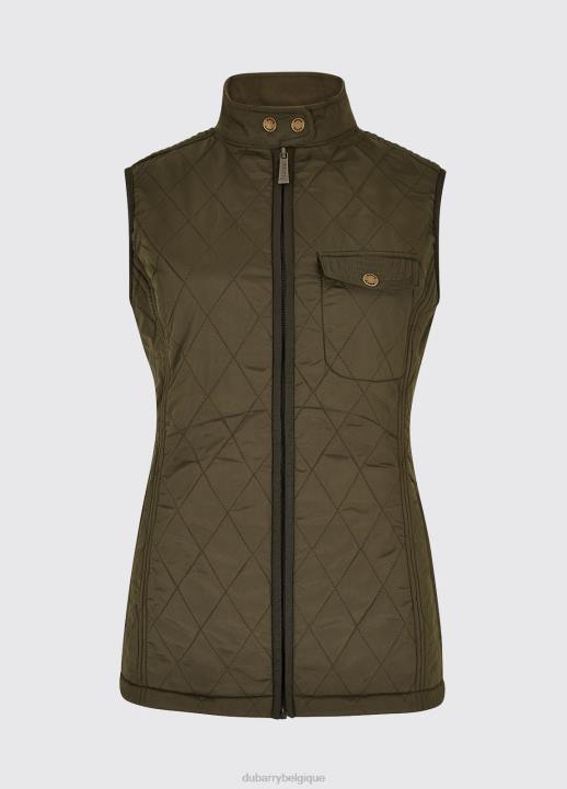 628F254 vêtements olive Dubarry femmes gilet matelassé rathdown