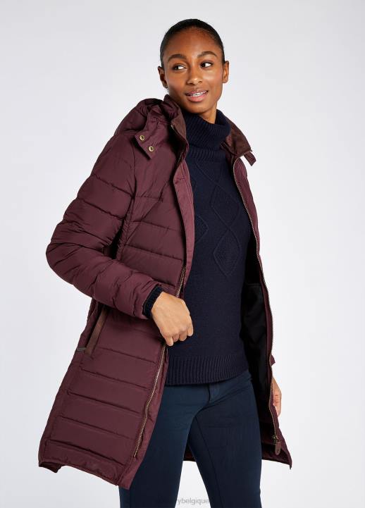 628F257 vêtements groseille Dubarry femmes veste matelassée Ballybrophy