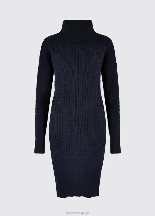 628F261 vêtements marine Dubarry femmes robe ajustée raheen