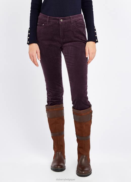 628F262 vêtements prune Dubarry femmes jean chèvrefeuille