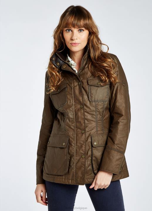 628F267 vêtements gingembre Dubarry femmes veste en cire de Munsboro